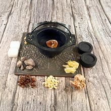 Granular Resin Incense Starter Kit | Charcoal Burner, Camphor, Tongs Included