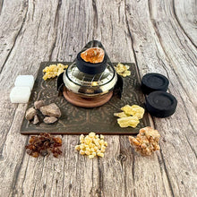 Granular Resin Incense Starter Kit | Charcoal Burner, Camphor, Tongs Included