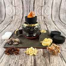 Granular Resin Incense Starter Kit | Charcoal Burner, Camphor, Tongs Included