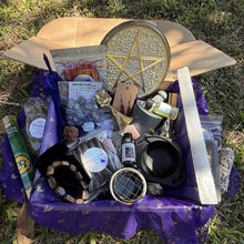 Path of the Witch Mystery Box, Witchcraft Kit, Personalized Witch Box, Eclectic Green Kitchen Lunar Crystal Witch Gift, Spiritual Altar Kit
