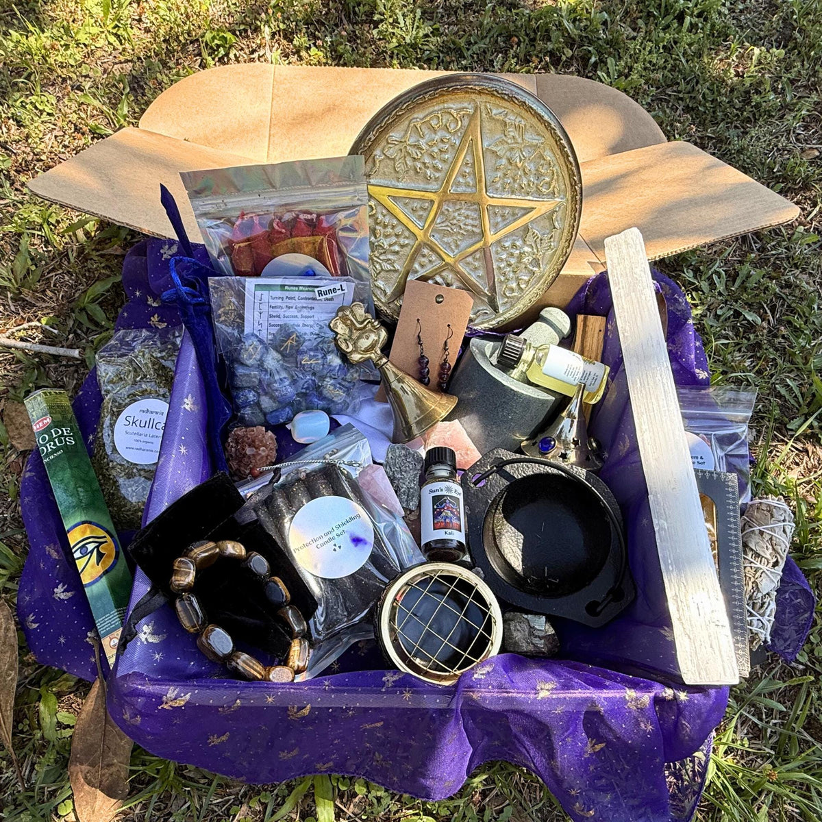 Personalized Mystery Gift Box | Custom Spiritual Self-Care Bundle with Crystals, Herbs & Ritual Tools | Made-to-Order Intention Box