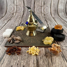 Granular Resin Incense Starter Kit | Charcoal Burner, Camphor, Tongs Included
