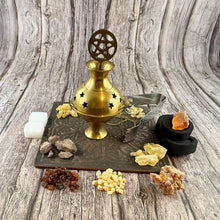 Granular Resin Incense Starter Kit | Charcoal Burner, Camphor, Tongs Included