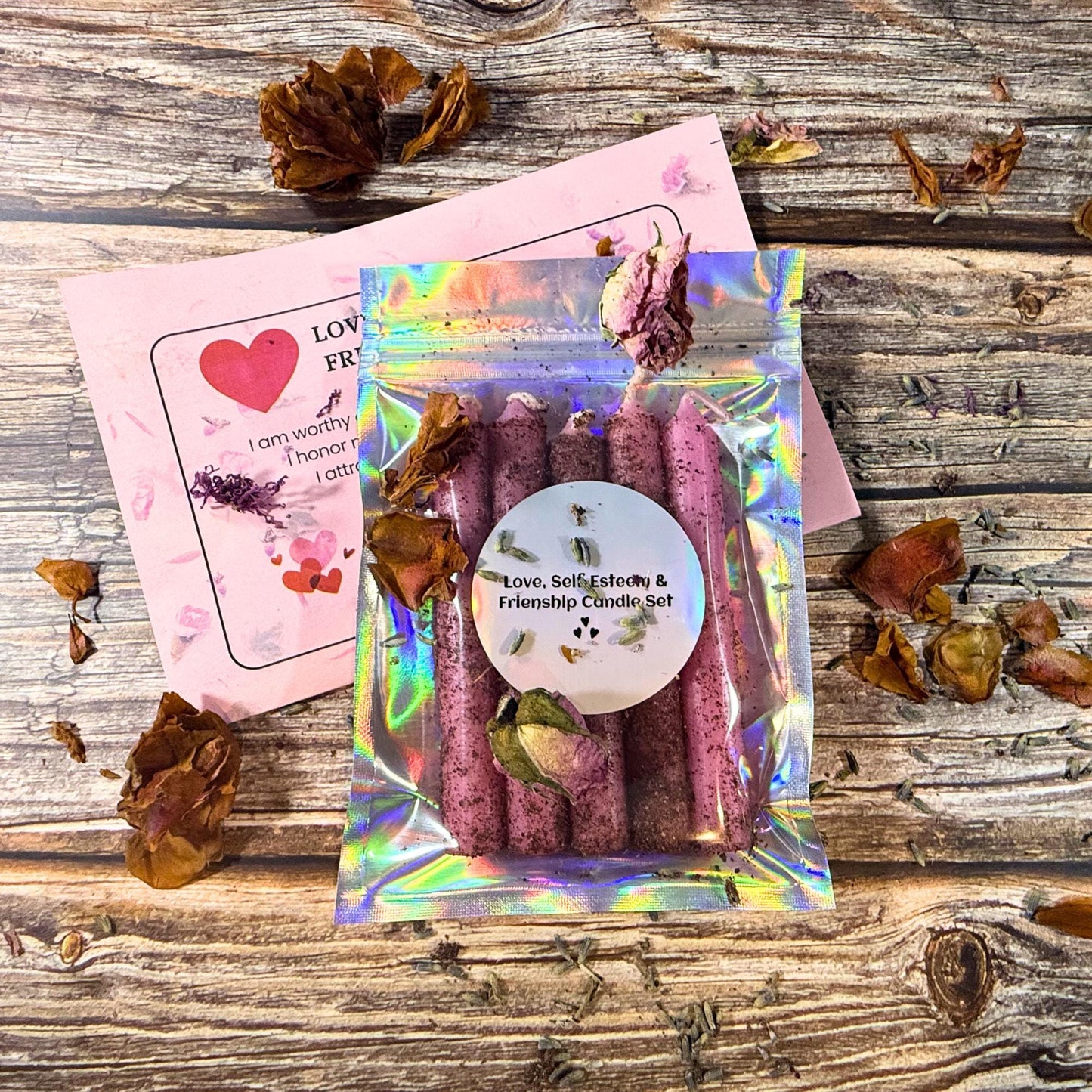 Love, Self-Esteem & Friendship Ritual Candle Set – Dressed Pink Spell Candles