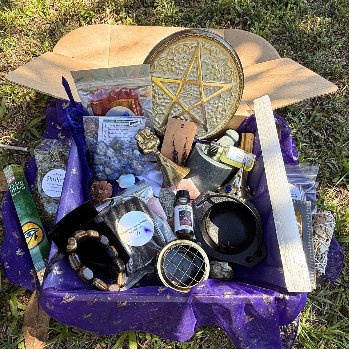 Personalized Mystery Gift Box | Custom Spiritual Self-Care Bundle with Crystals, Herbs & Ritual Tools | Made-to-Order Intention Box