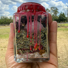 Love Spell Jar • Attraction & Self-Love Ritual • Rose Quartz Crystal • Handmade Witchcraft Jar • Herbal Magic