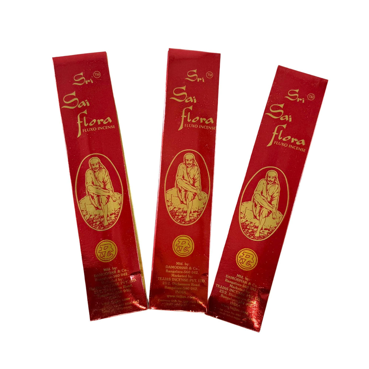 Sai Flora Incense 3-Pack: Indian Temple Masala Dhoop Sticks