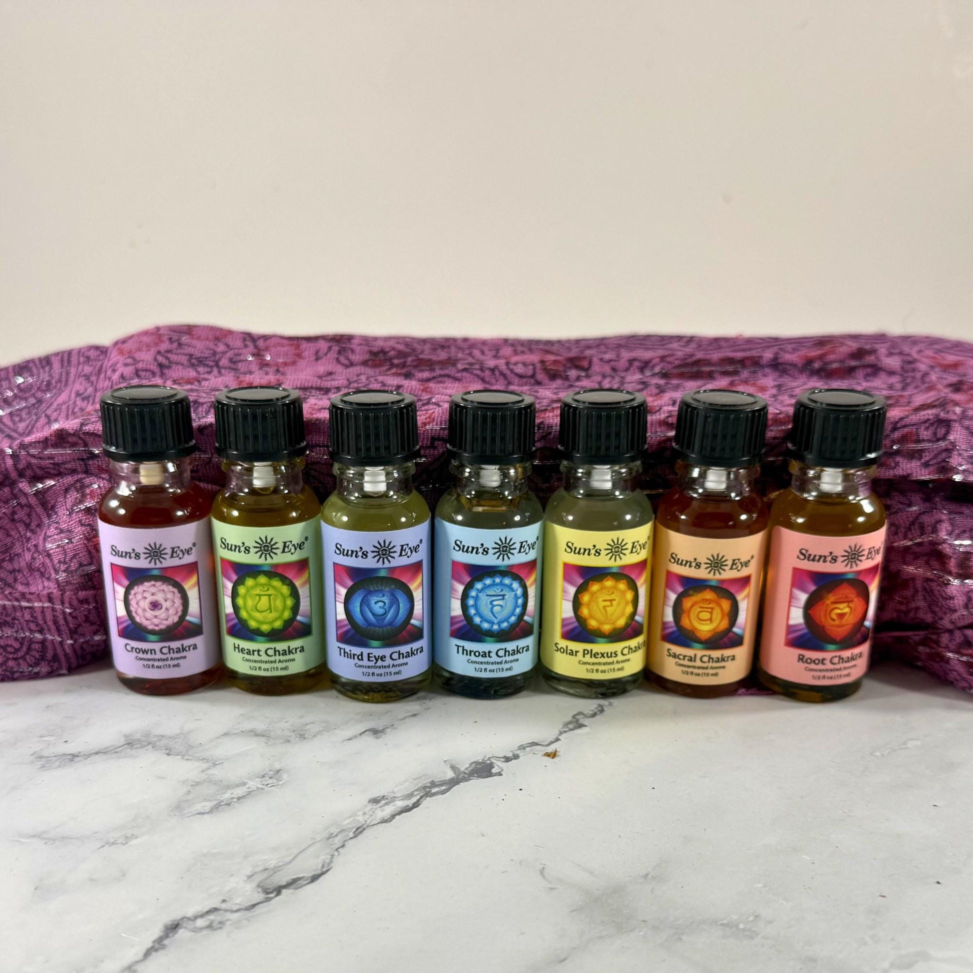 Sun’s Eye Chakra Oils | Individual Energy Balancing Anointing Oils for Meditation & Ritual