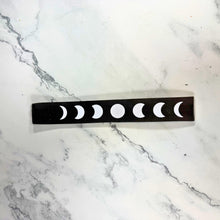 Black Moon Incense Tray – Celestial Ash Catcher for Incense Sticks | Moon Phase Altar Decor | Meditation & Spiritual Gift