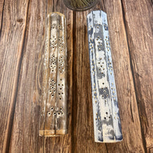 Wooden Incense Burner Box with Storage Compartment | Whitewashed Distressed Incense Holder | Ash Catcher Box | Boho Home Decor