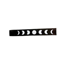 Black Moon Incense Tray – Celestial Ash Catcher for Incense Sticks | Moon Phase Altar Decor | Meditation & Spiritual Gift
