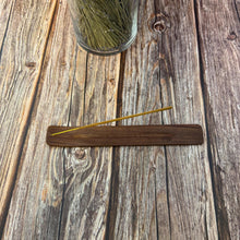Wooden Incense Holder | Incense Stick Burner | Ash Catcher Tray | Carved Wood Incense Holder | Pentagram Incense Burner | Moon Phase Holder