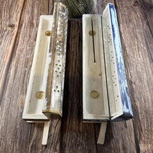 Wooden Incense Burner Box with Storage Compartment | Whitewashed Distressed Incense Holder | Ash Catcher Box | Boho Home Decor