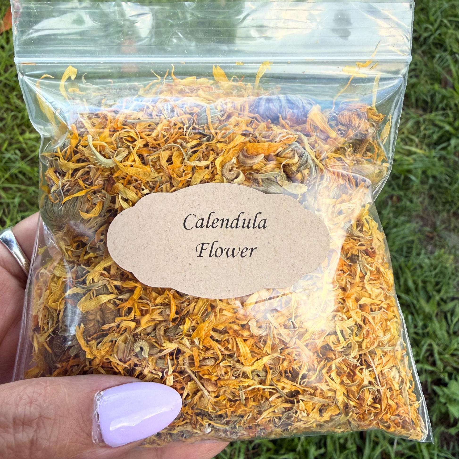 Calendula Flowers Whole | Dried Marigold Petals (Calendula officinalis) | Botanical Herb Supply | Herbal Tea, Skincare, Apothecary Crafts |