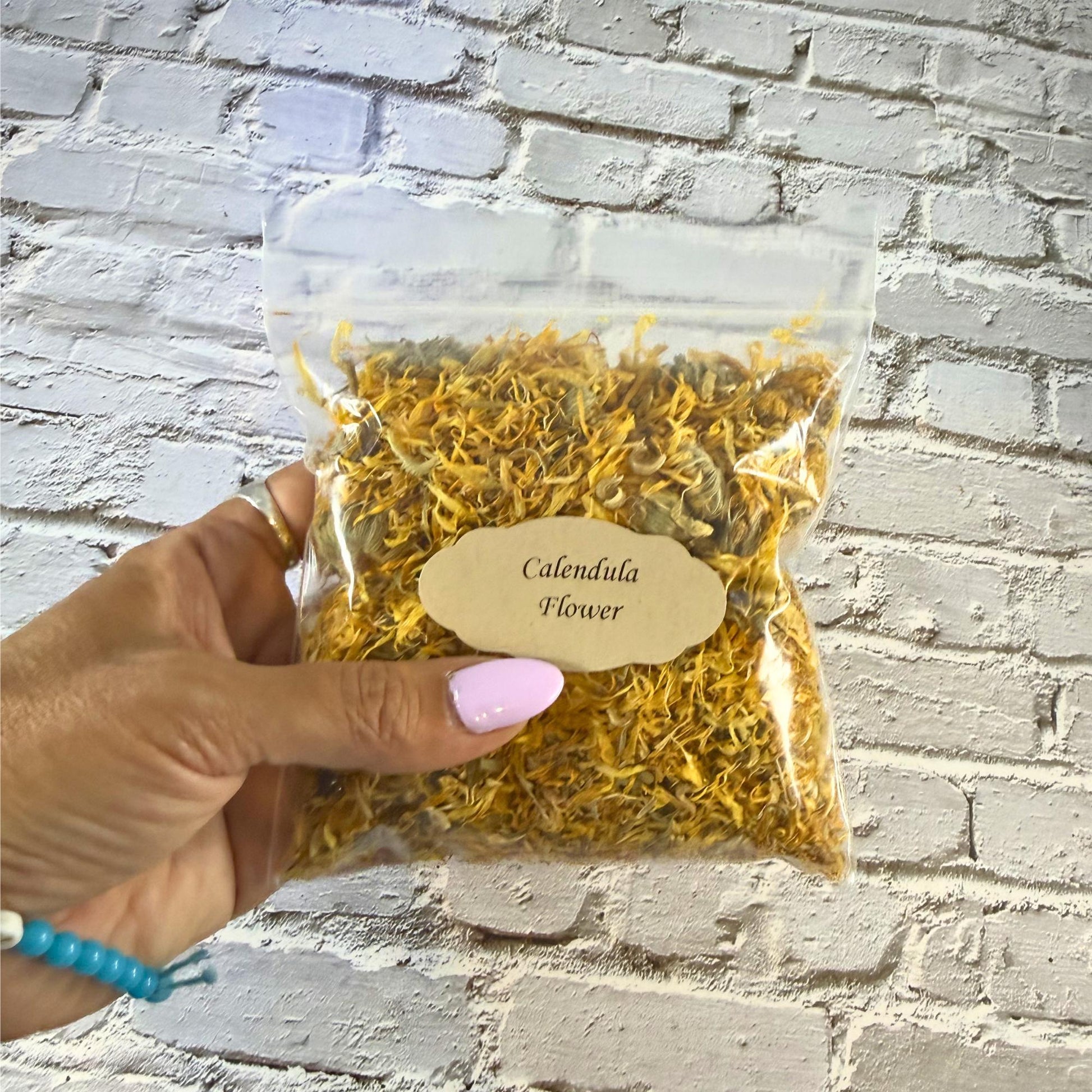 Calendula Flowers Whole | Dried Marigold Petals (Calendula officinalis) | Botanical Herb Supply | Herbal Tea, Skincare, Apothecary Crafts |