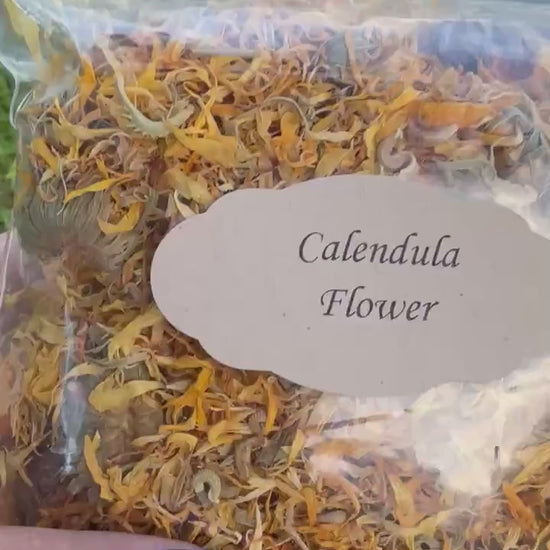 Calendula Flowers Whole | Dried Marigold Petals (Calendula officinalis) | Botanical Herb Supply | Herbal Tea, Skincare, Apothecary Crafts |