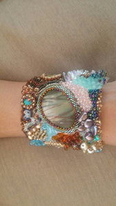 Beadwork  Collage Bracelet