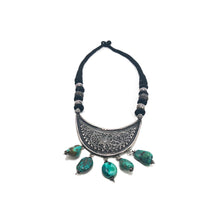 Antique Silver Turquoise Necklace