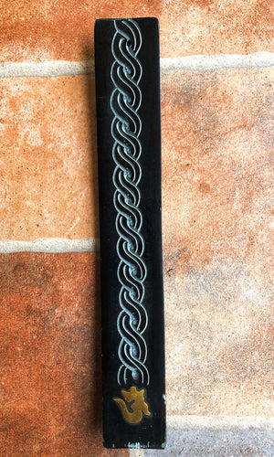Black Stone Incense Holder