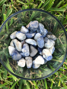 Sodalite tumbled stone