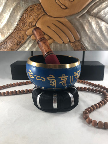 Blue Tibetan Singing bowl 4