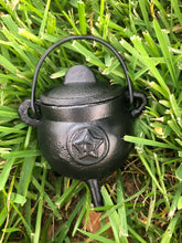 Pentagram Cauldron Cast Iron- 3” H x 2.75”