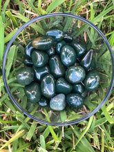 Bloodstone tumbled stone