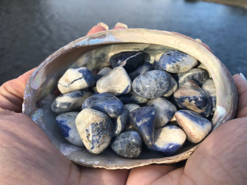 Sodalite tumbled stone