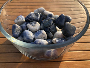 Sodalite tumbled stone
