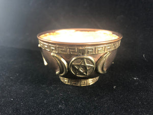 Triple Moon offering bowl