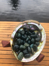Bloodstone tumbled stone