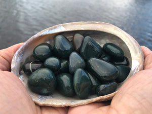 Bloodstone tumbled stone
