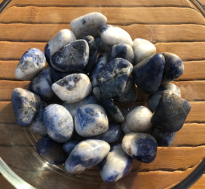 Sodalite tumbled stone