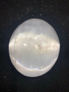 Selenite Palm Stone