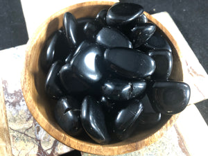 Black Obsidian Tumbled stone