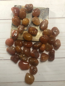 Carnelian tumbled Stone