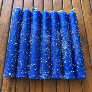 Blue Healing Dressed Candles