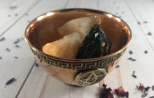Copper Offering Bowl with Pentagram design