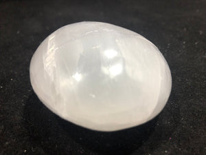 Selenite Palm Stone