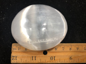 Selenite Palm Stone