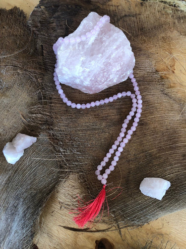Rose quartz Mala Necklace