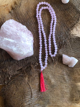 Rose quartz Mala Necklace