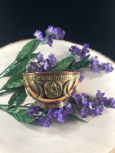 Triple Moon offering bowl