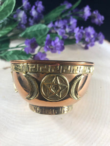 Triple Moon offering bowl