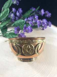 Triple Moon offering bowl