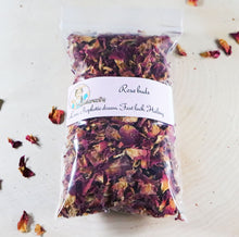 Red Rose Buds and Petals