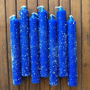 Blue Healing Dressed Candles