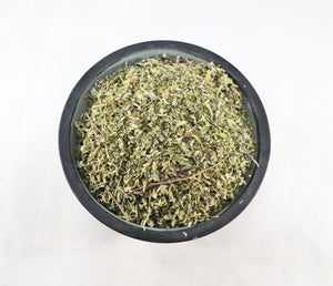 Damiana Leaf, cut & sifted