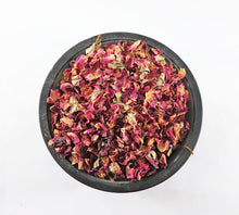 Red Rose Buds and Petals