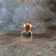 Copper Sphere with Golden Stand